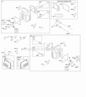 Cylinder Head Gasket Set - Valve Valves Diagram and Parts List for 44L777-0128-B1  Briggs and Stratton Engine